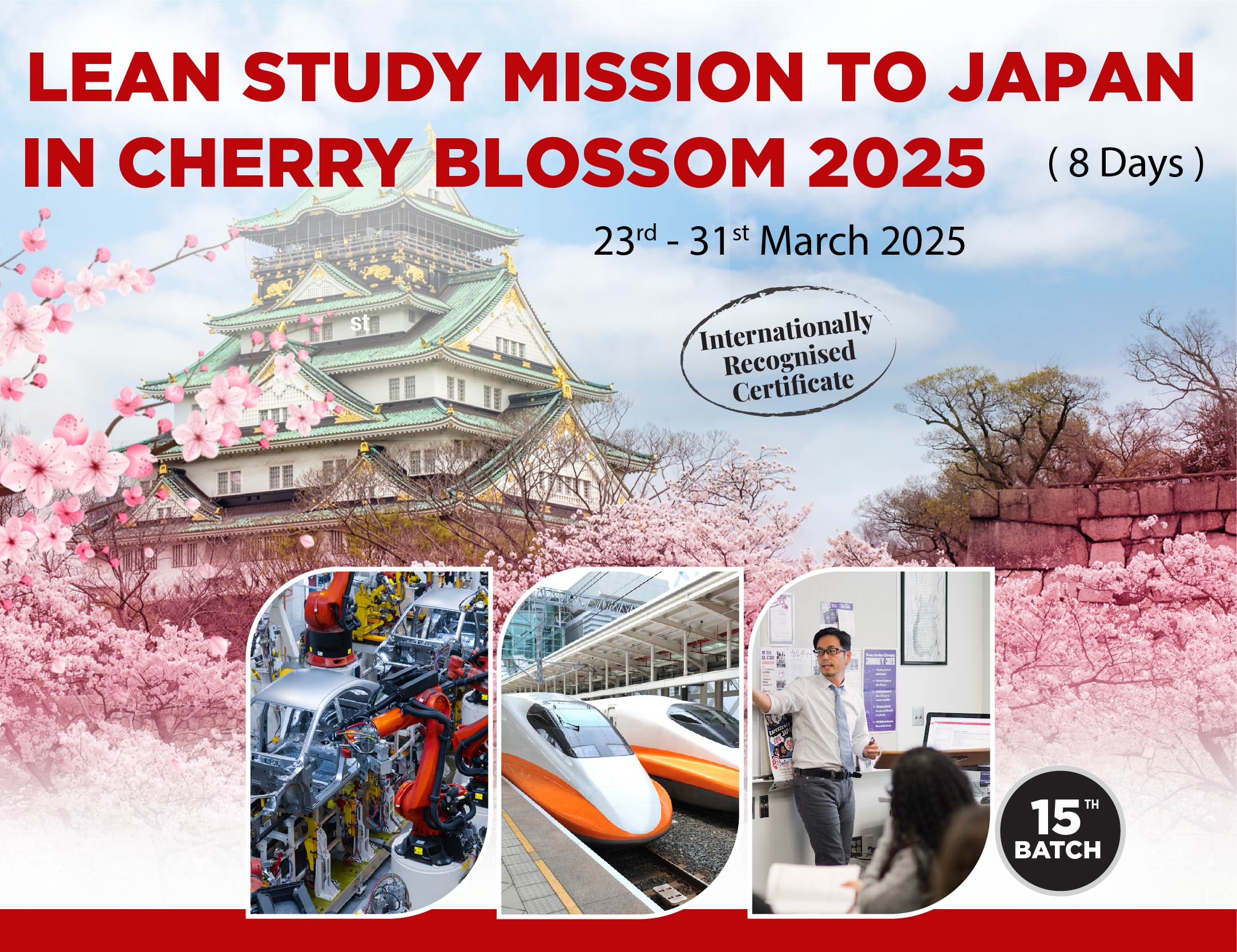 Lean Study Mission to Japan in Cheery Blossom